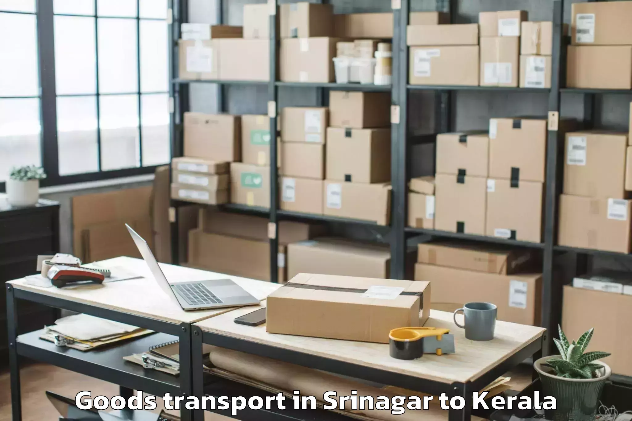 Reliable Srinagar to Tellicherry Goods Transport